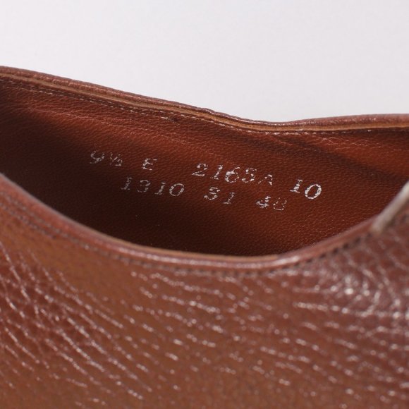 VTG Dack's Round-toe Derby Men's Shoe 9.5 E Brown ๐จ๐ฆ Prairie Oxhide VGUC - Picture 5 of 8